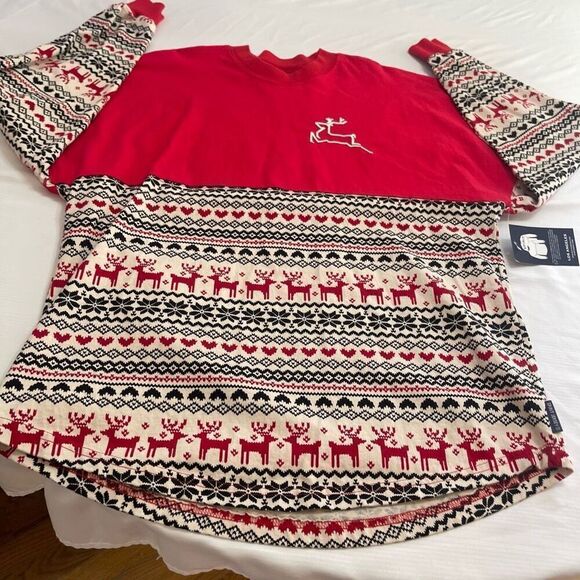 NWT Spirit Jersey Merry Christmas Long Sleeve Shirt Size Small New - Picture 6 of 8